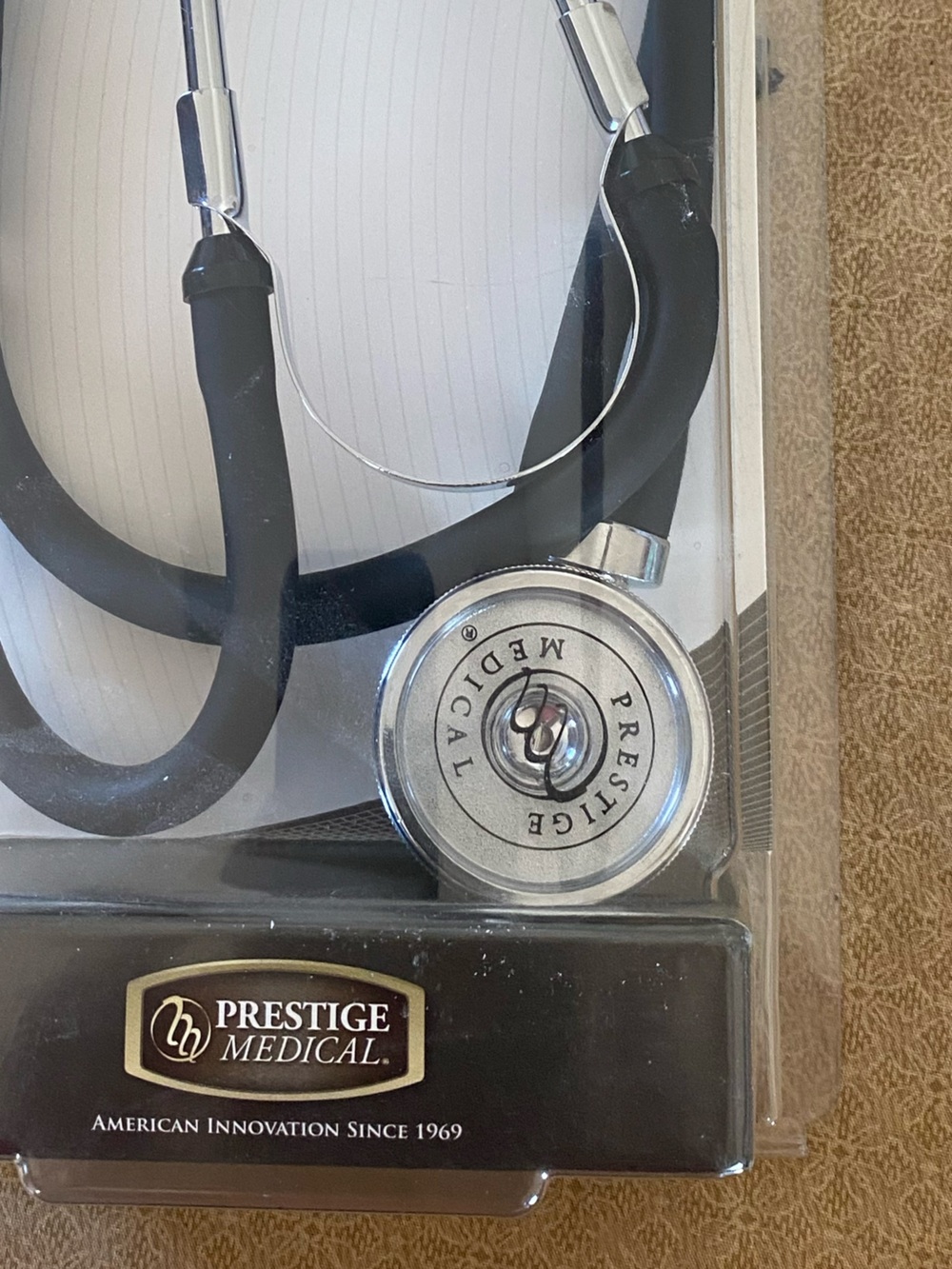 Prestige Medical Black Stethoscope - Classic Dual-Head Design